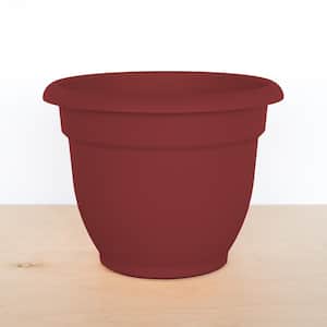 Ariana 13 in. Burnt Red Plastic Self-Watering Planter