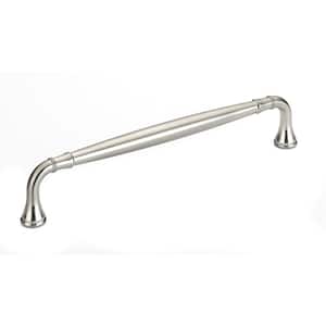Candiac Collection 7 9/16 in. (192 mm) Brushed Nickel Traditional Curved Cabinet Bar Pull