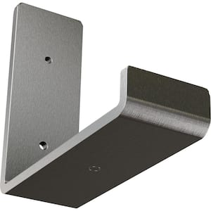 2 in. x 5 1/2 in. x 6 in. Stainless Steel Steel Hanging Shelf Bracket