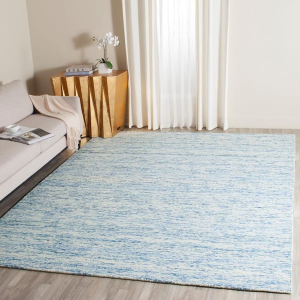 Himalaya Blue 8 ft. x 10 ft. Speckled Gradient Area Rug