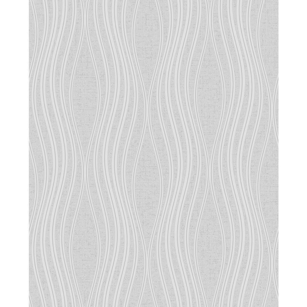 Fine Decor Valor Silver Wave Silver Wallpaper Sample FD42567SAM