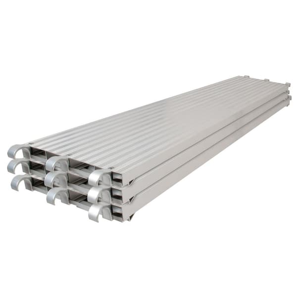 Pack of 3 - 10 ft. x 19 in. Scaffolding Platform, All-Aluminum Work Platform and Scaffold Plank