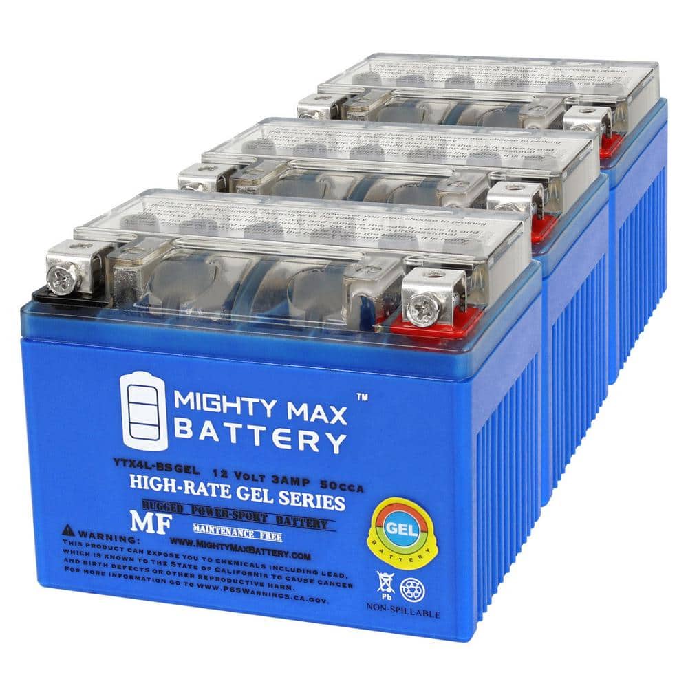 MIGHTY MAX BATTERY YTX4L-BSGEL 12V 3AH GEL Replacement MIGHTY MAX BATTERY YTX4L-BSGEL 12V 3AH GEL Replacement