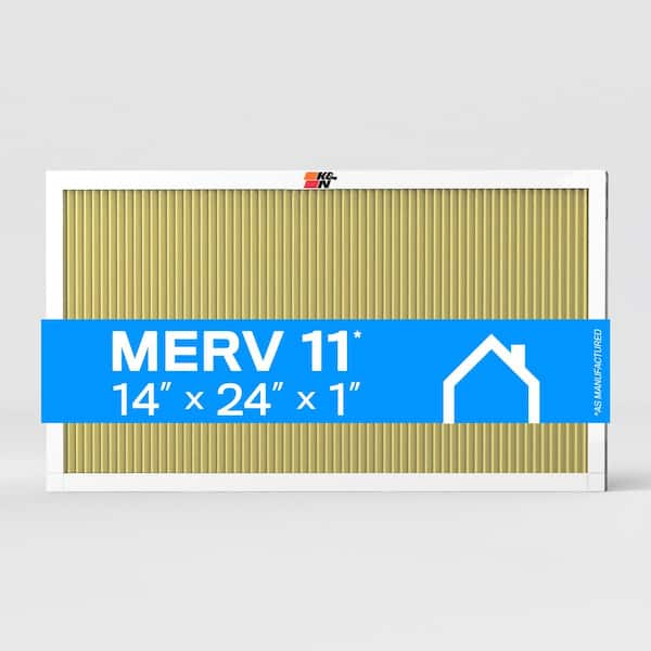 K&N 14 in. x 24 in. x 1 in. MERV 11 Pleated Air Filter