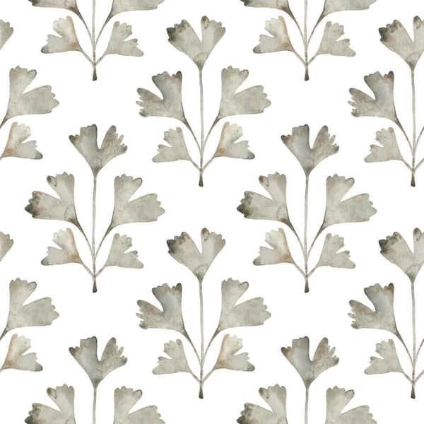 RoomMates Cat Coquillette Gingko Neutral Vinyl Peel and Stick Matte Wallpaper 30.75 sq. ft.