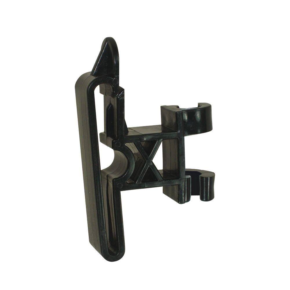Field Guardian 3/8 in. Round Post Clip-On 2 in. Tape Insulator - Black