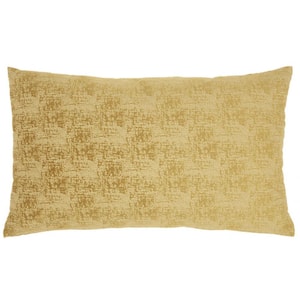 Jordan Mustard Geometric Polyester 24 in. x 14 in. Throw Pillow