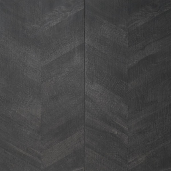 Ivy Hill Tile Montgomery Chevron Black 24 in. x 48 in. Matte Porcelain Floor and Wall Tile (15.49 sq. ft./Case)