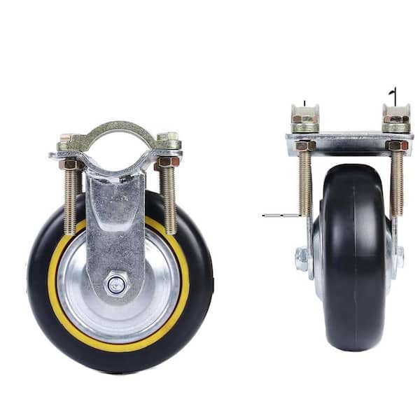 Unbranded Farm Gate Wheel for Metal Tube Gates 6 Anti-Slip Support with Adjustable Height, Rust-Resistant, Heavy-Duty Construction