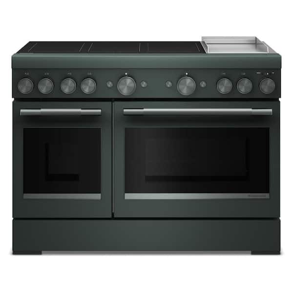 48 in. 6 Elements Commercial-Style Induction Range in Juniper with Griddle