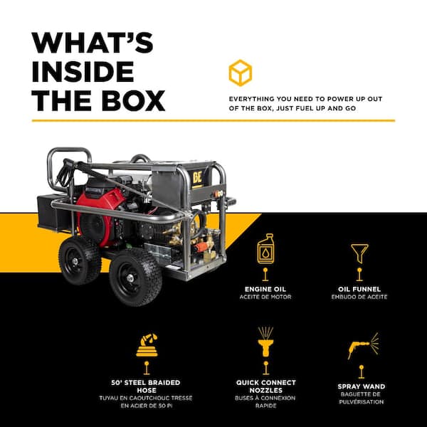 BE POWER EQUIPMENT 5000 PSI 5.0 GPM Cold Water Gas Pressure