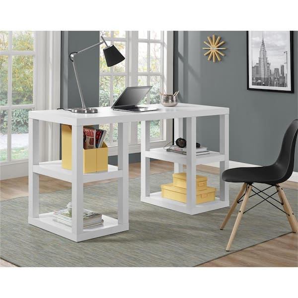 Offices To Go Superior Laminate Small Modern Writing Desk with Mobile  Storage Pedestal