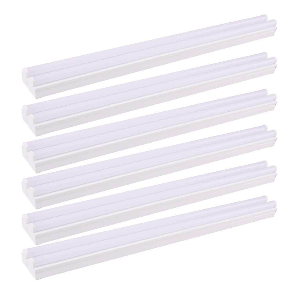 E4SLA 2 ft. Twin T8 Neutral White / Daylight Integrated LED Dimmable Strip Light Fixture (6-Pack) price history on PriceWatchPro