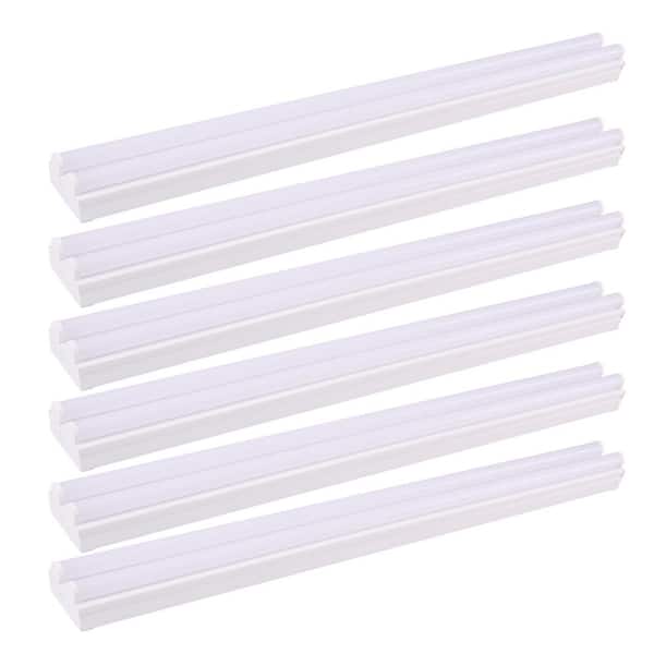 E4SLA 2 ft. Twin T8 Neutral White / Daylight Integrated LED Dimmable Strip Light Fixture (6-Pack)