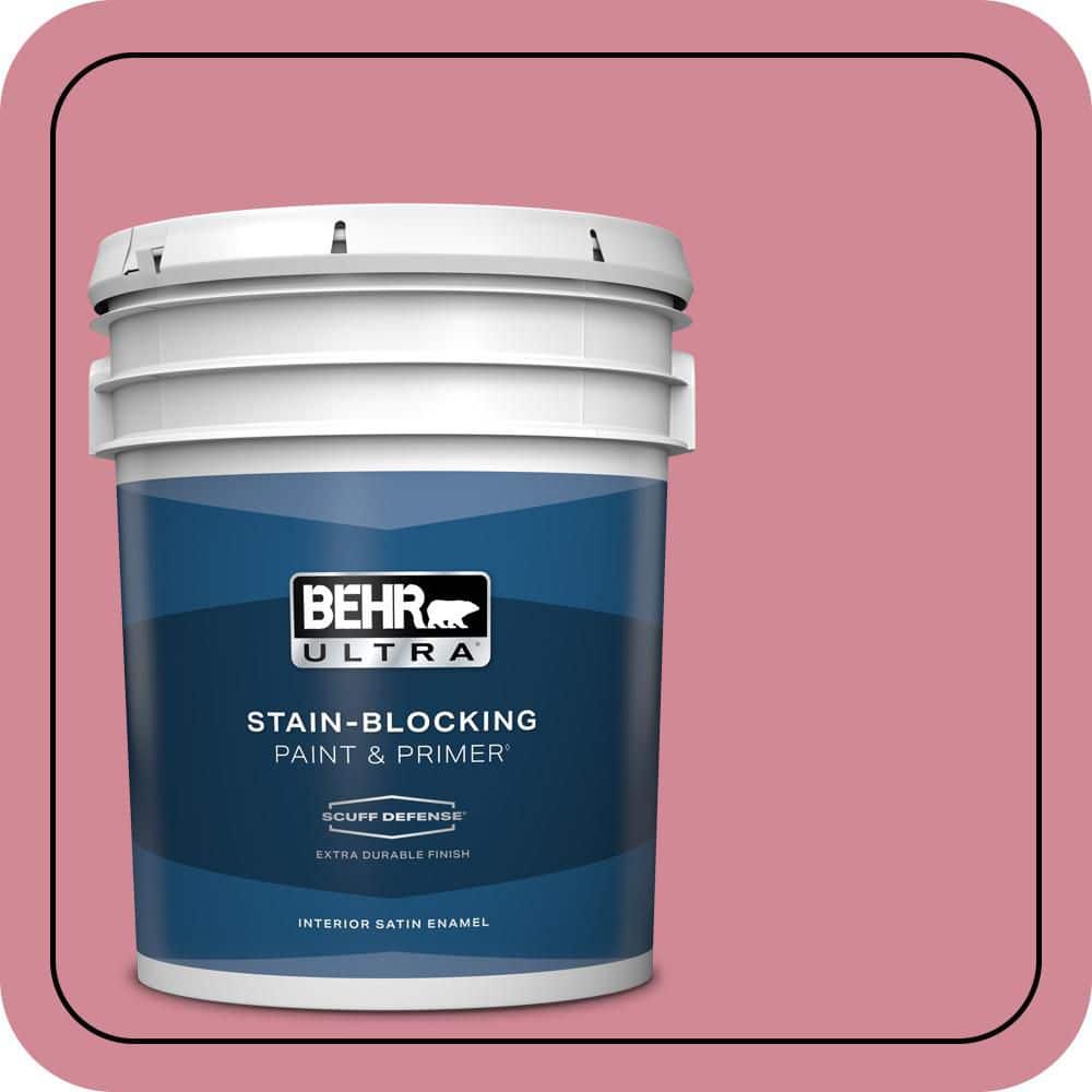 5 gal. #M140-4 Fruit Cocktail Extra Durable Satin Enamel Interior Paint & Primer price history on PriceWatchPro