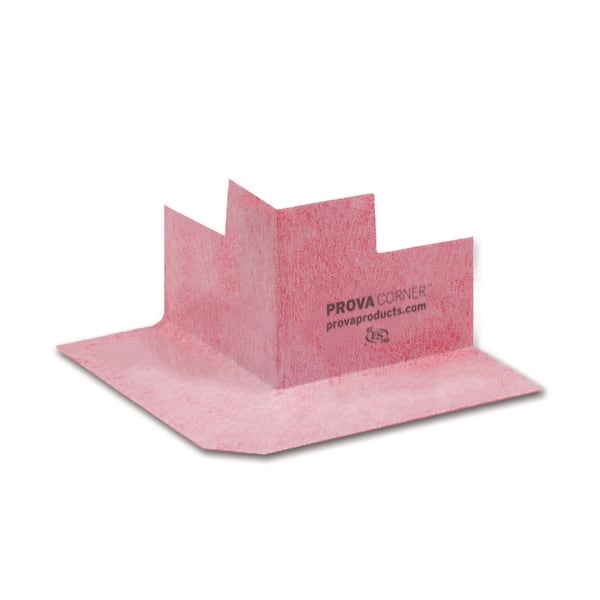 4.25 in. W x 4.75 in. L Prova Corner Shower Kit Outside (2)