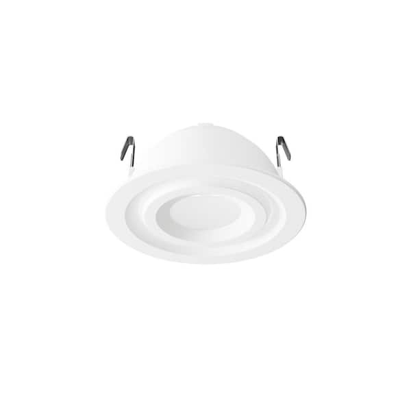 4 in. White Recessed Light Adjustable Trim (24-Pack)-for LED Module