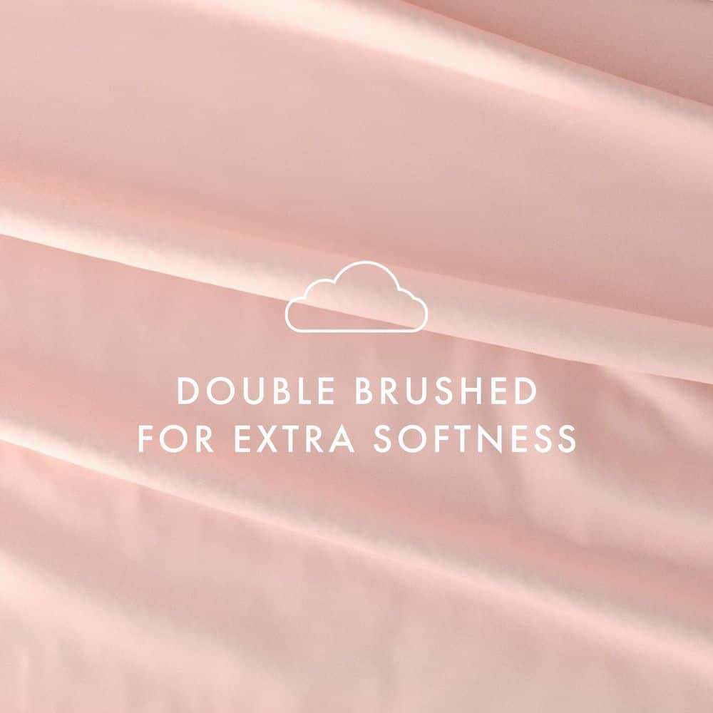 Blush Twin Ultra Soft Microfiber 4-Piece Bed Sheet Set