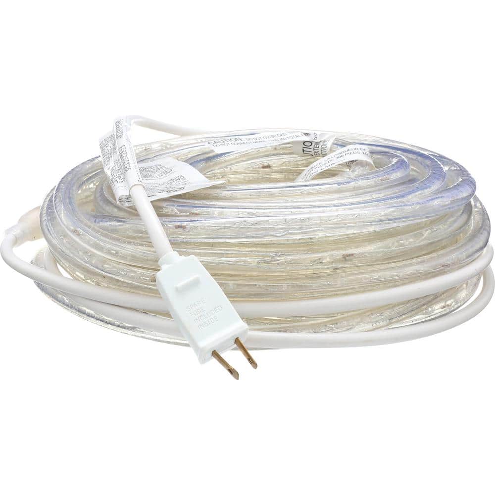 48-Foot Cool White LED Outdoor Rope Light Kit