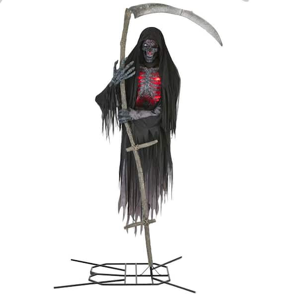 12 ft. Grave & Bones Giant-Sized Color Changing Animated LED Levitating Reaper