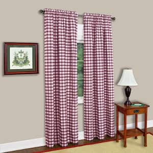 ACHIM Buffalo Check 42 in. W x 95 in. L Polyester/Cotton Light ...