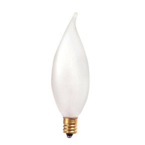 Bulbrite 40-Watt Incandescent Petite Flame/Ca8 Light Bulb (25-Pack)