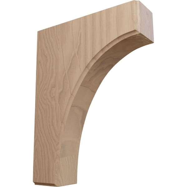 Ekena Millwork 1-3/4 in. x 6 in. x 8 in. Unfinished Wood Mahogany Clarksville Corbel