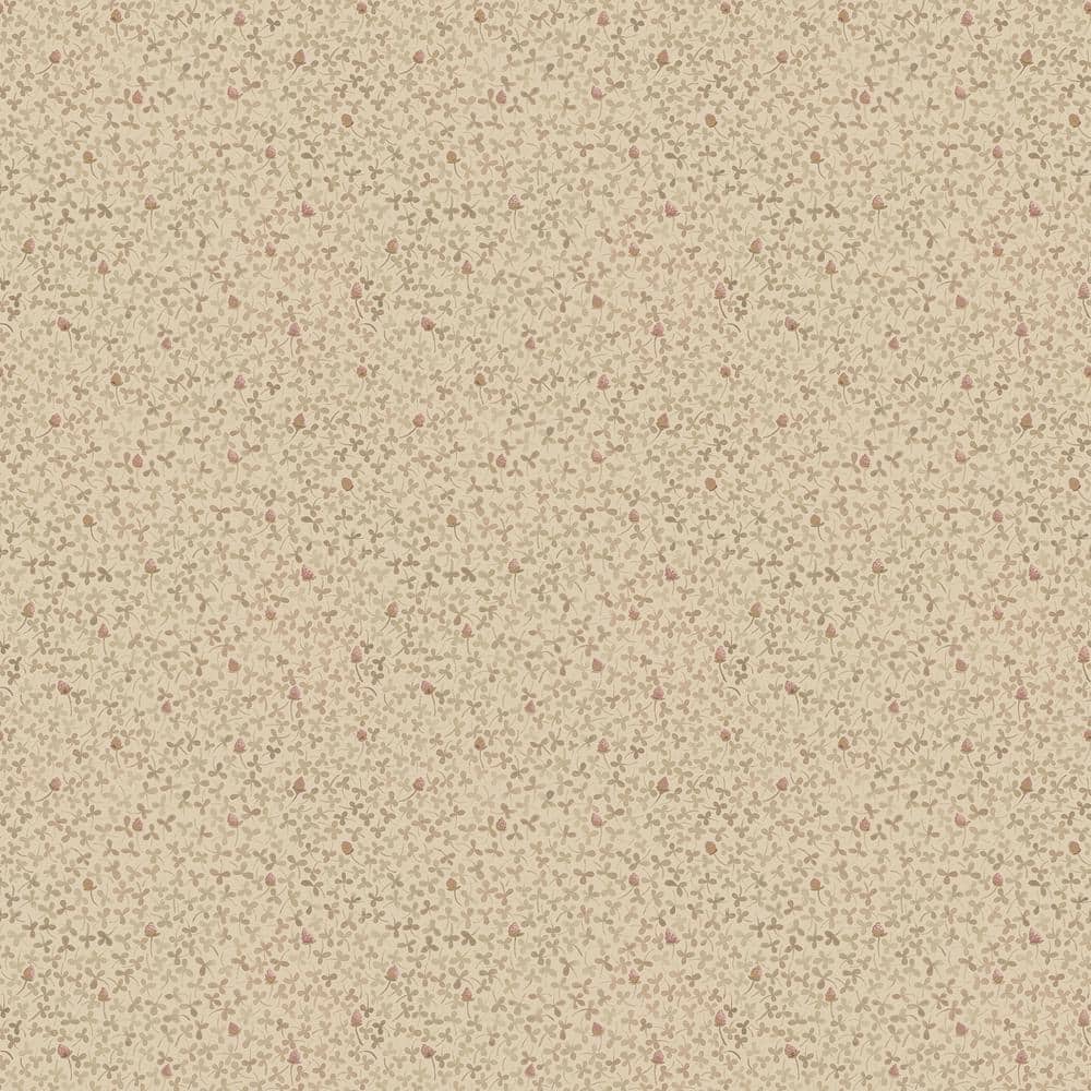 A-Street Prints Lark Beige Botanical Wallpaper Sample 2948