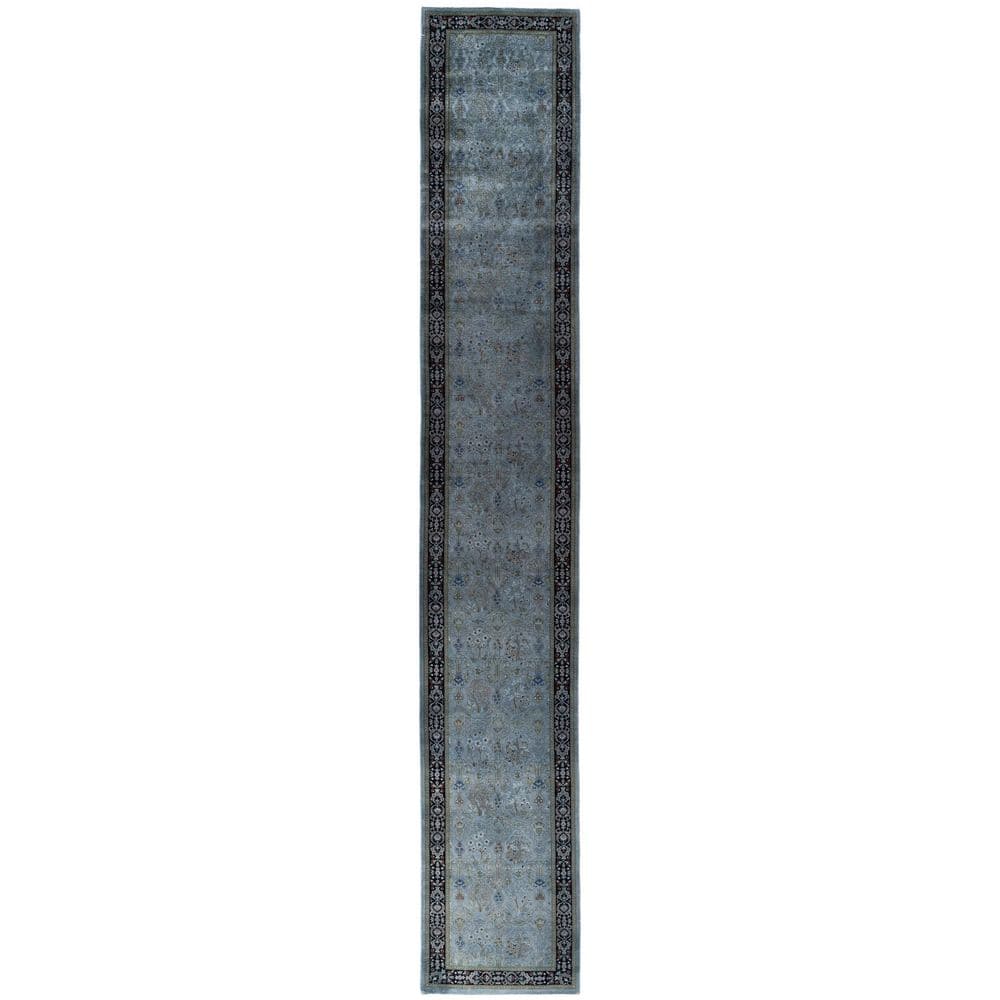 Overdyed Black 2 ft. x 16 ft. Solid Wool Indoor Runner Rug price history on PriceWatchPro