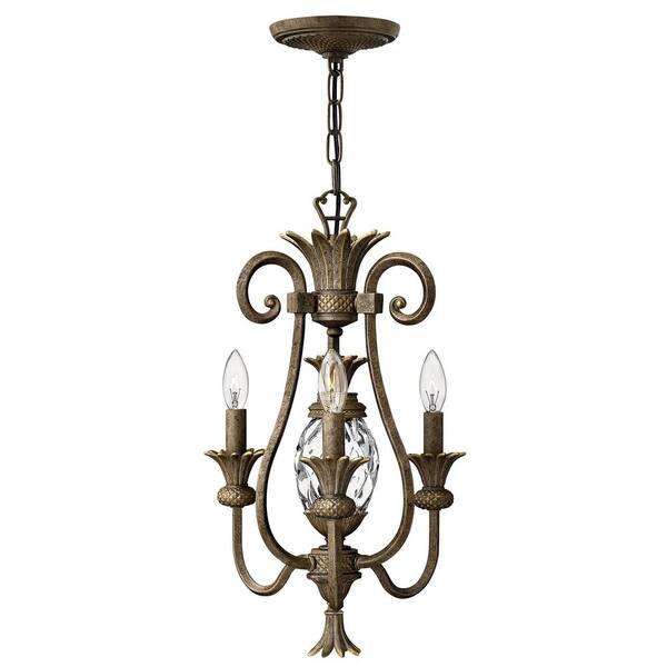 Hinkley Lighting 2227CB-LV Copper Bronze Plantation 12v 14w 4 Light 30  Tall Single Head Post Light with LED Bulbs Included 