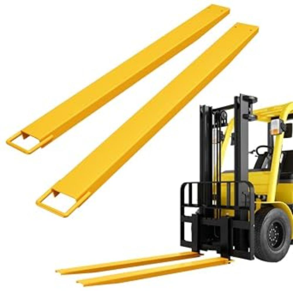 "84"" x 4.5"" Pallet Fork Extensions, 4600 lbs Heavy Duty Steel Forklift Extensions for Warehouse with Gloves, Yellow" price history on PriceWatchPro