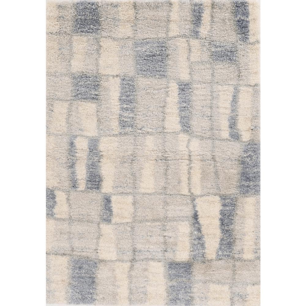 Rune Ivory/Blue 5 ft. x 8 ft. Geometric Nautical Area Rug price history on PriceWatchPro
