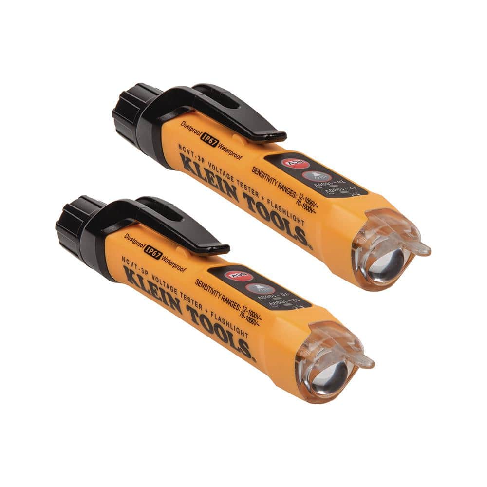 12-Volt to 1000-Volt AC Dual Range Non-Contact Voltage Tester with Flashlight (2-Pack) price history on PriceWatchPro