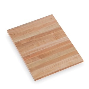 1.5 ft. L x 25 in. D x 1.5 in. T Finished Maple Solid Wood Butcher Block Countertop With Square Edge