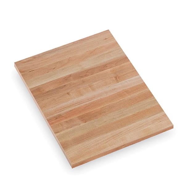 Swaner Hardwood 1.5 ft. L x 25 in. D x 1.5 in. T Finished Maple Solid Wood Butcher Block Countertop with Square Edge