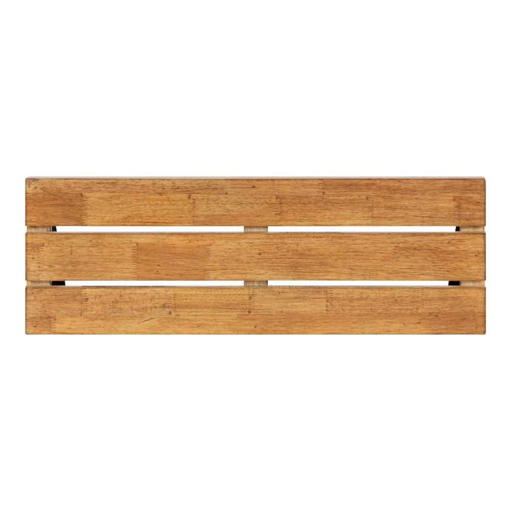 Rustic Brown and Black Wood Floating Wall Shelf