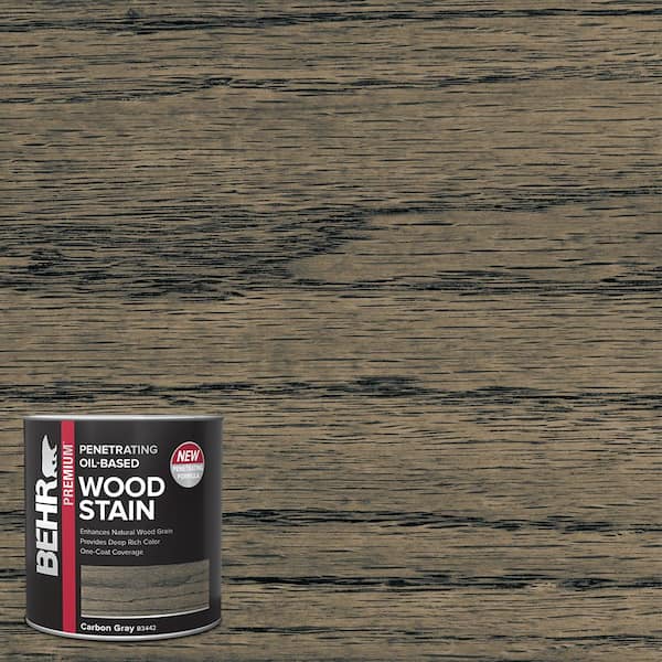 BEHR PREMIUM 1 qt. #TIS-102 Carbon Gray Transparent Oil-Based Penetrating Interior Wood Stain
