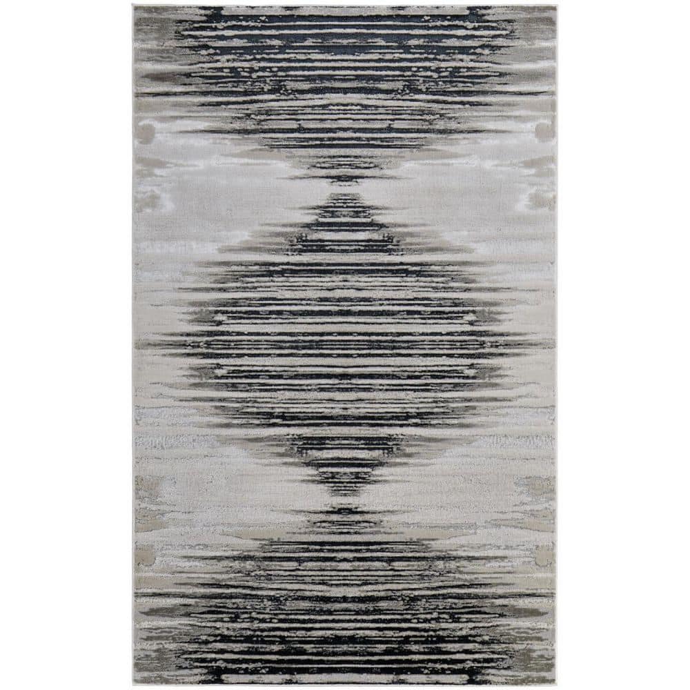 7 X 10 Black, Silver Geometric Area Rug price history on PriceWatchPro