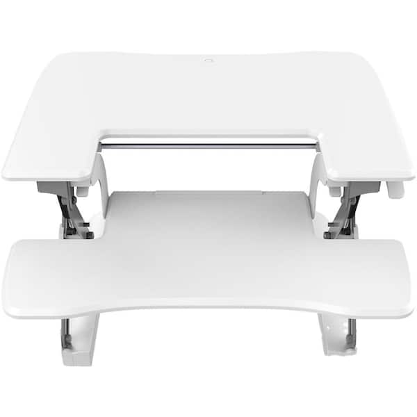 Hanover 27 in. White Writing Desk with Adjustable Heights