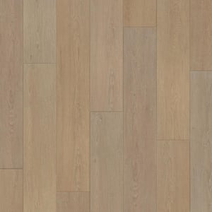 Take Home Sample - Lustrous Beige 7.7 in. x 7 in Click Lock Waterproof Laminate Plank Flooring