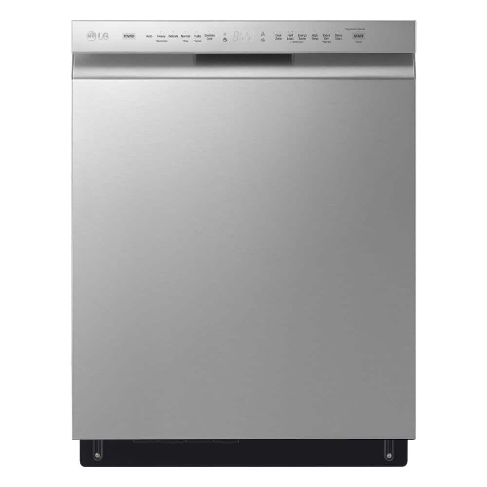 LG 24" QuadWash Dynamic Dry Energy Star Dishwasher in Printproof Stainless Steel