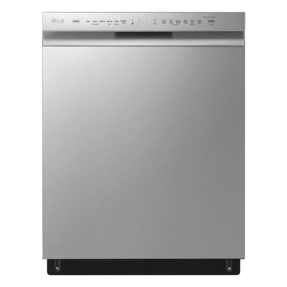 LG Electronics 24 in. PrintProof Stainless Steel Front Control