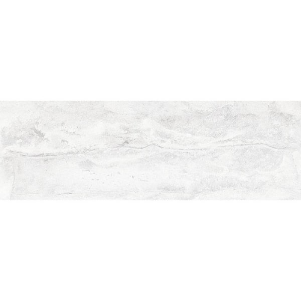 Apollo Tile Lockwood White 4.3 in. x 13 in. Matte Porcelain Wall and Floor Sample Tile (0.388 sq. ft./Piece)