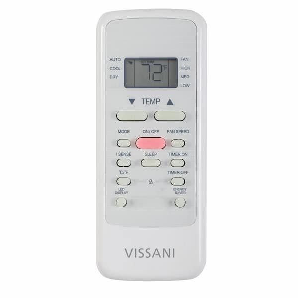 Vissani - 5,000 BTU 115-Volt Window Air Conditioner for 150 sq. ft. Rooms in White
