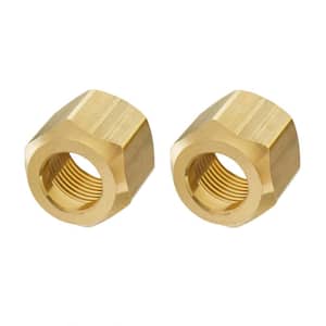 5/8 in. Flare Brass Nut Fitting (2-Pack)