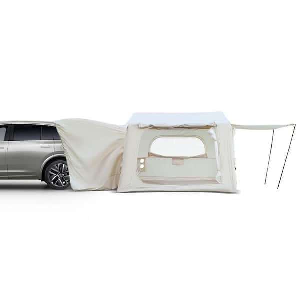 2-in-1 SUV and Standalone Inflatable Cabin Tent, Quick Setup 4-6 Person Waterproof 4-Season Oxford Air Tent