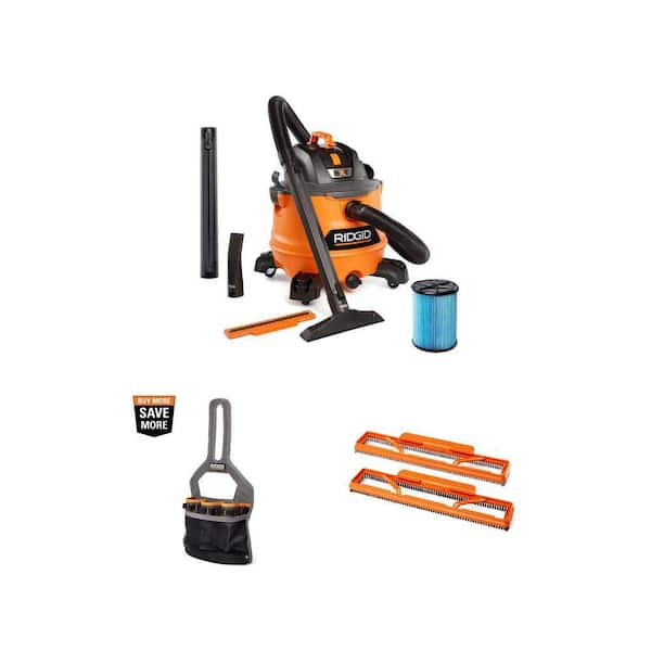 14 Gallon 6.0 Peak HP NXT Shop Vacuum with Fine Dust Filter, Attachment Storage Bag, and 2-1/2 in. Floor Tool Kit