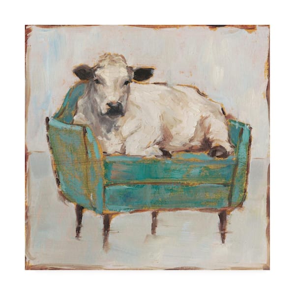 Trademark Fine Art Ethan Harper 'Moo-Ving in I' Canvas Unframed Photography Wall Art 14 in. W. x 14 in
