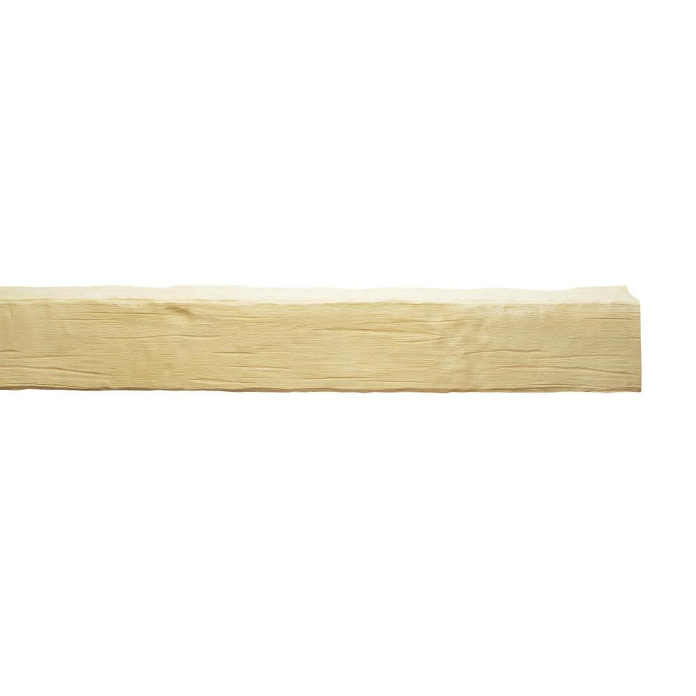 Unfinished Modern Faux Wood Beam in Light Brown Polyurethane