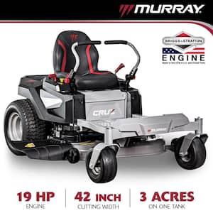 Cruz 42 in. 19.0 HP 540cc EX1900 Series Briggs and Stratton Engine Dual Hydrostatic Drive Gas Zero Turn Mower